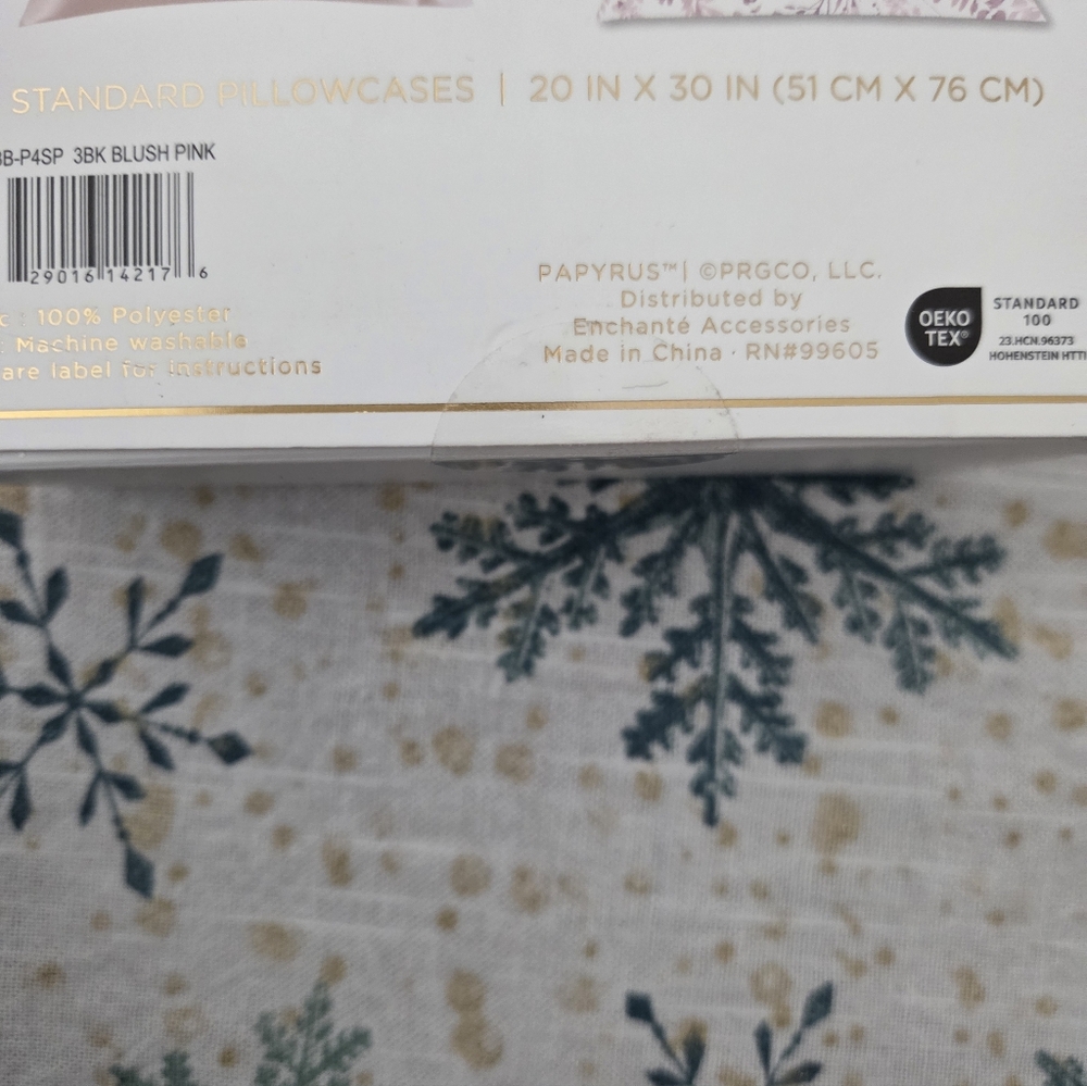 Papyrus Satin Pillowcase Set - Blush and Floral - Picture 4 of 6